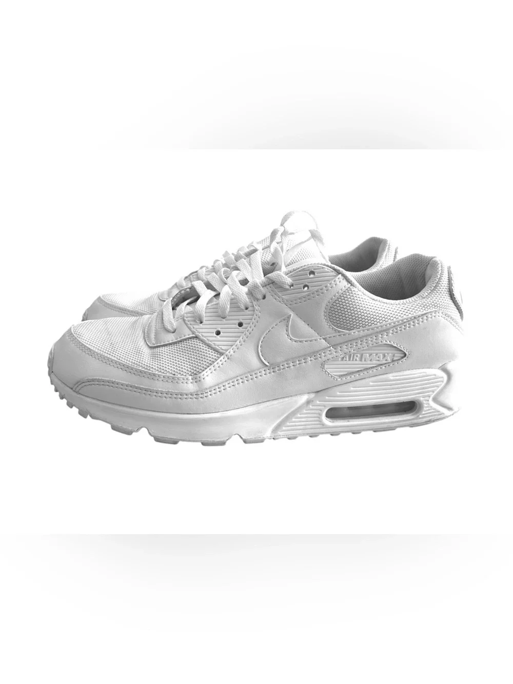 Nike Men's All-White Air Max Style Sneakers